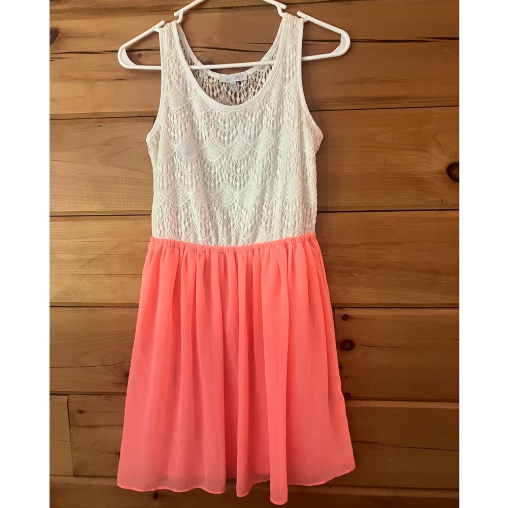 dELiA*s White and Pink Sleeveless Sundress